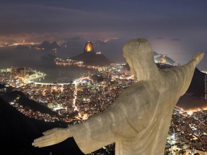 Christ Rédempteur (Rio de Janeiro, de nuit)