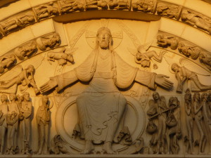 Christ Vézelay, tympan extérieur