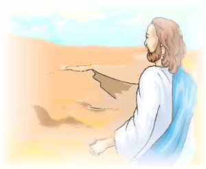 Jésus au désert