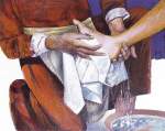 Fiche N°22 : Le dernier repas de Jésus avec ses disciples ;  le lavement des pieds (Jn 13).