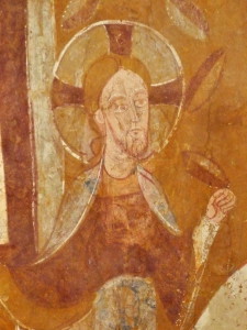 Christ, fresque d'Auxerre (fin du 11°s)