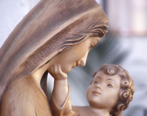 Vierge marie et l'enfant