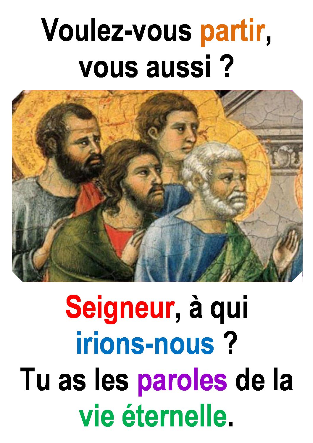 21ième Dimanche du Temps Ordinaire – par Francis COUSIN (Jn 6, 60-69) | Sedifop