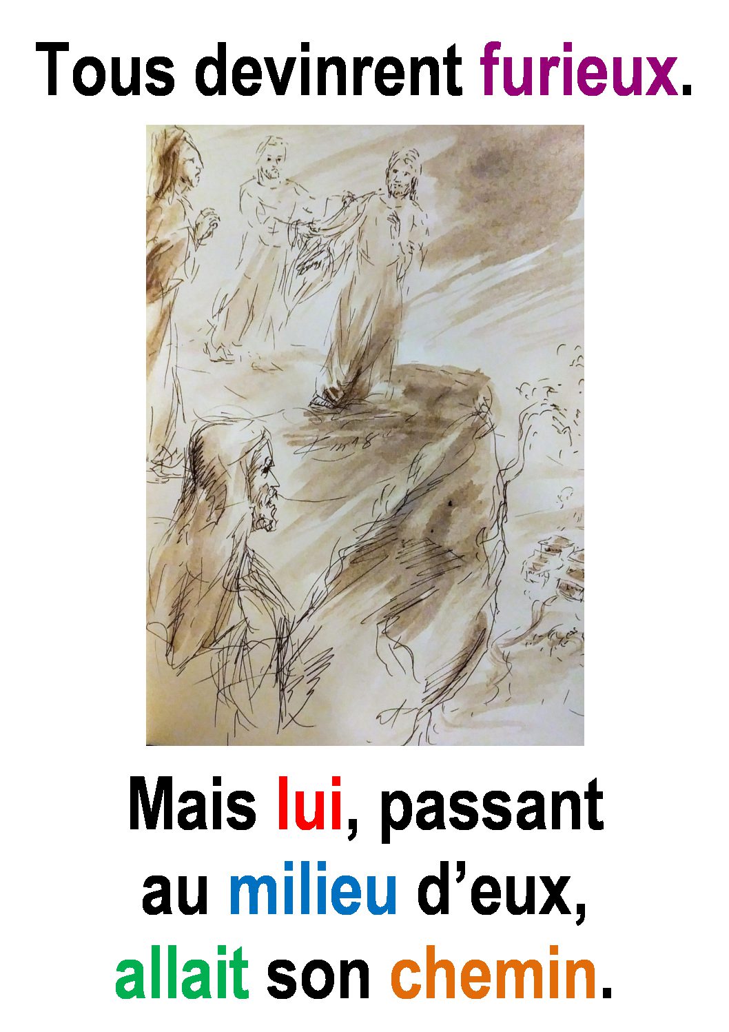 4ième Dimanche du Temps Ordinaire (Luc 4, 21-30) : « Mais lui, passant au milieu d'eux, allait son chemin. » (Francis Cousin) | Sedifop