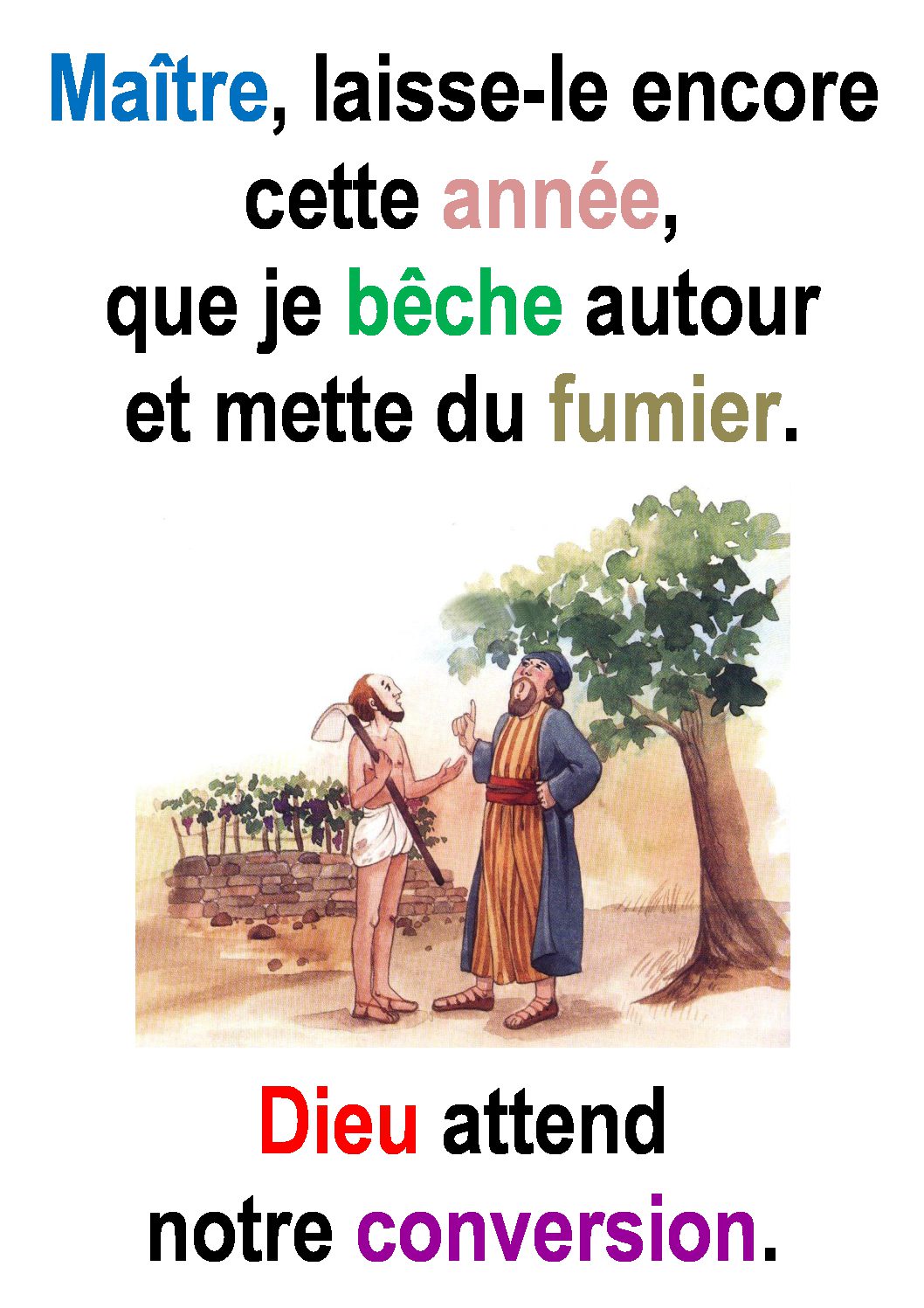 3ième Dimanche de Carême (Luc 13, 1-9) : « Convertissez-vous ! » (Francis Cousin) | Sedifop