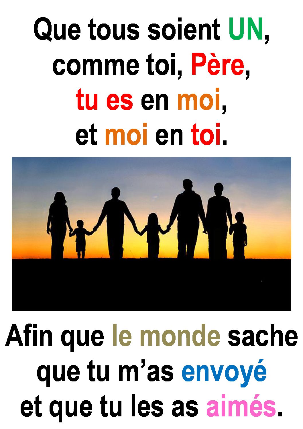 7ième Dimanche de Pâques ( Jean 17, 20-26) : « Père… » (Francis ...