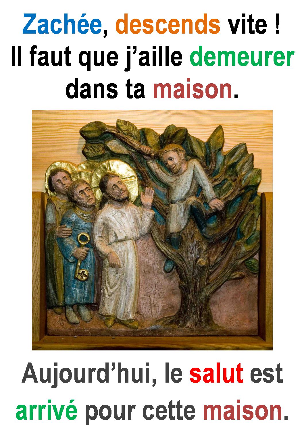 31ième Dimanche du Temps Ordinaire – par Francis COUSIN (St Luc 19, 1-10) | Sedifop
