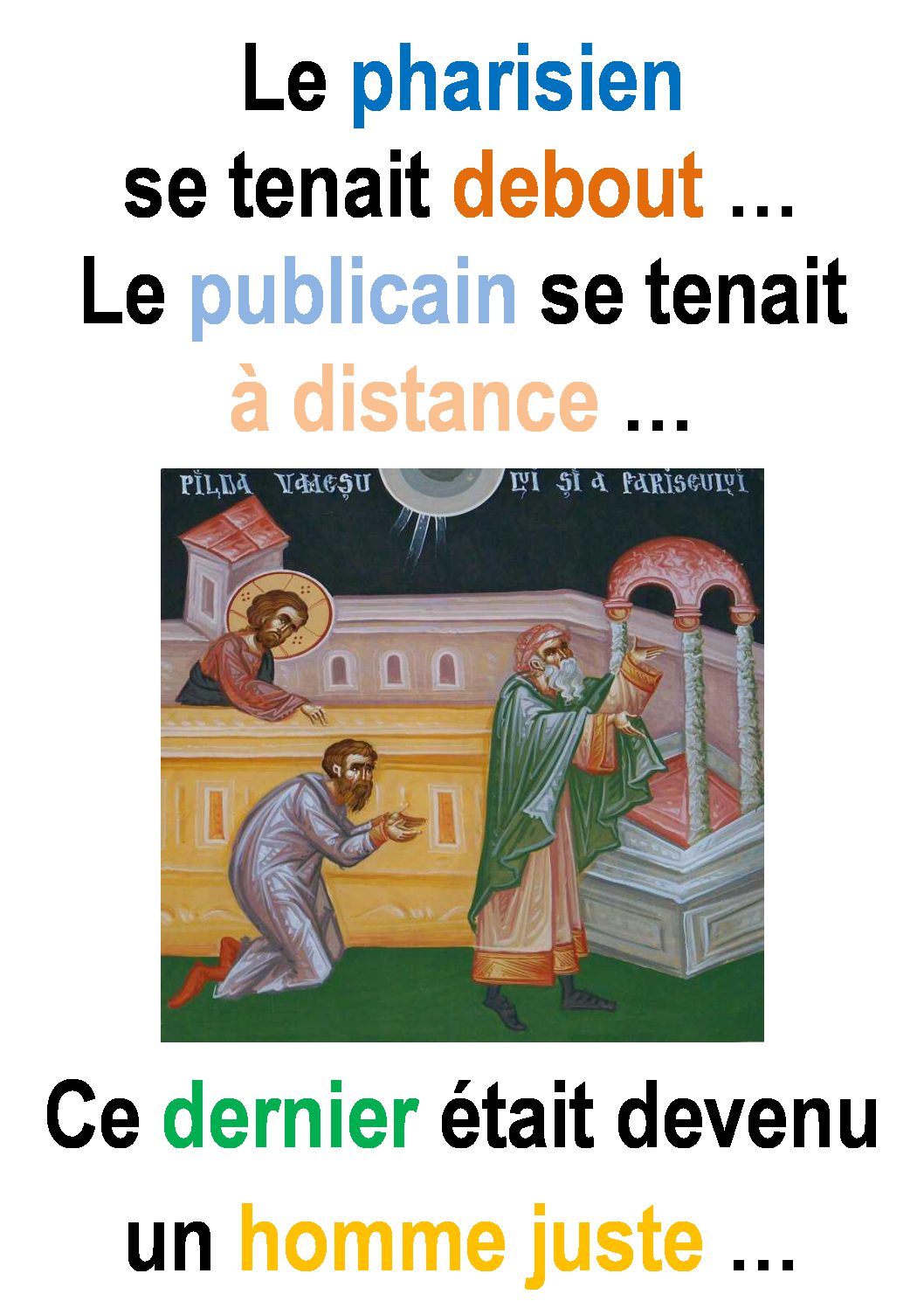 30ième Dimanche du Temps Ordinaire – par Francis COUSIN (St Luc 18, 9-14)
