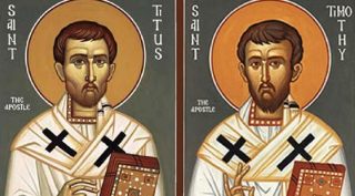 Fête de St Timothée et St Tite : la vocation de tout être humain à être « fils » à l’image du Fils.